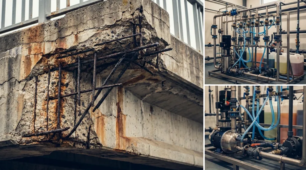 Corrosion Inhibitors in Concrete and In Water Treatment