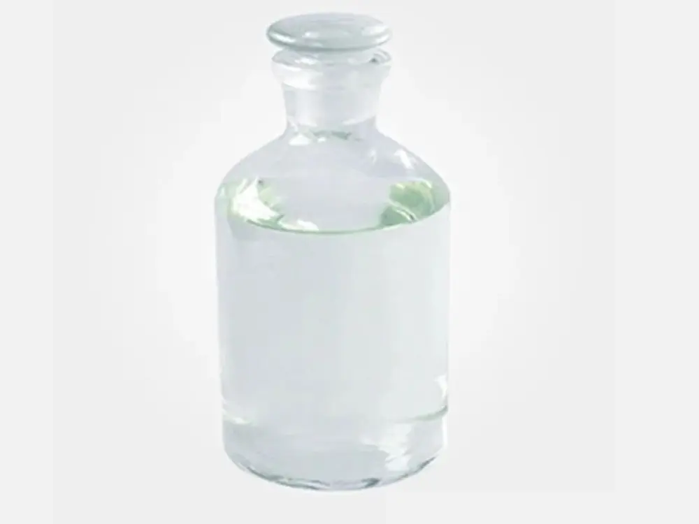 a clear bottle with liquid in it