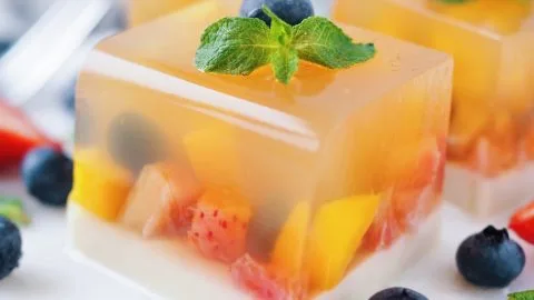 a close up of a dessert