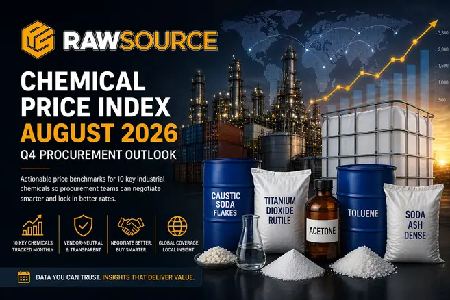 Raw Source Monthly Chemical Price Index: August 2026