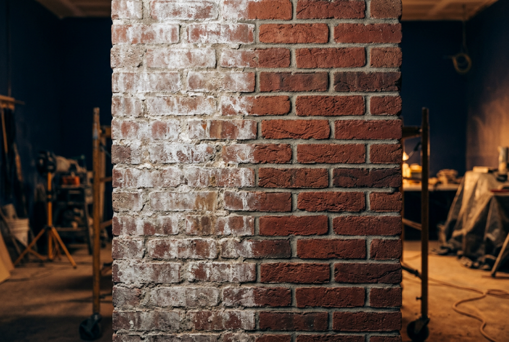 Removing Efflorescence, Mortar Haze, and Concrete Stains with Ammonium Bifluoride