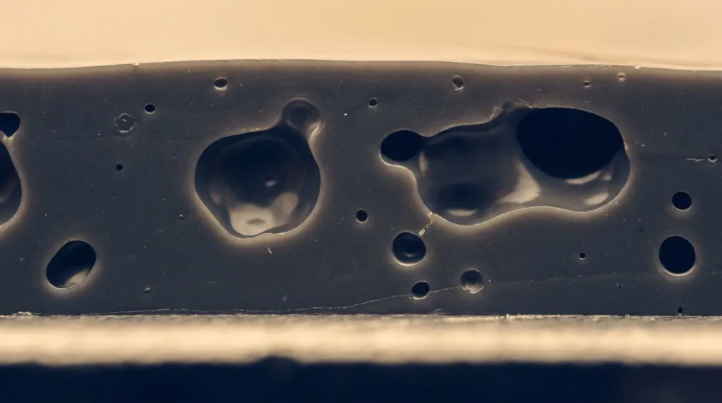 Defoamer or Deaerator? Killing Entrained-Air Pinholes in Production