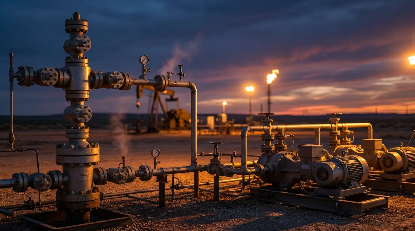 Oilfield injection equipment where high-molecular-weight polyacrylamide viscosifies the waterflood for enhanced oil recovery
