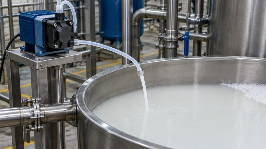 The difference between antifoam and defoamer is when you dose, not what is in the drum