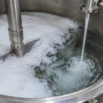 Silica makes silicone antifoam break foam fast, so percent active cannot rank two drums