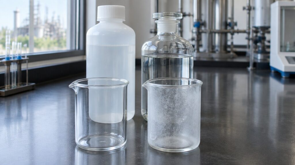 Hydrofluoric acid vs hydrochloric acid: the weaker acid is the one that dissolves glass