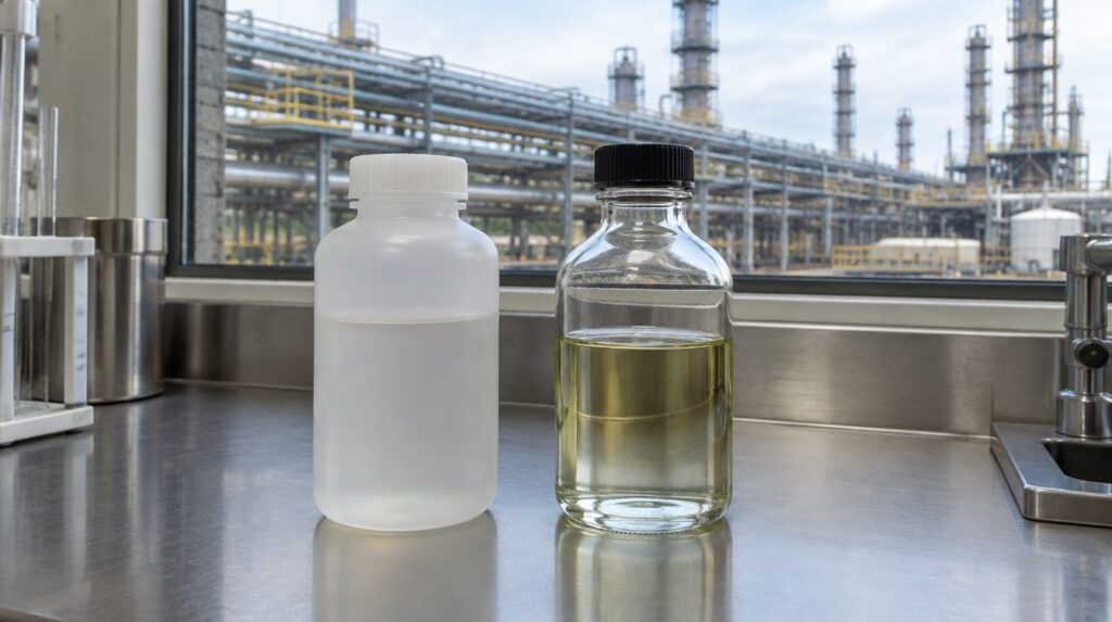 Hydrofluoric acid vs sulfuric acid: the weaker acid is the harder one to contain