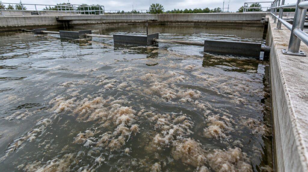 Flocculation in water treatment: past the optimum, more coagulant can make water worse